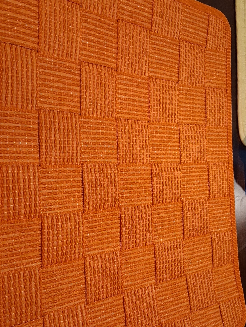 Textured Orange Woven Placemats ** 4 **